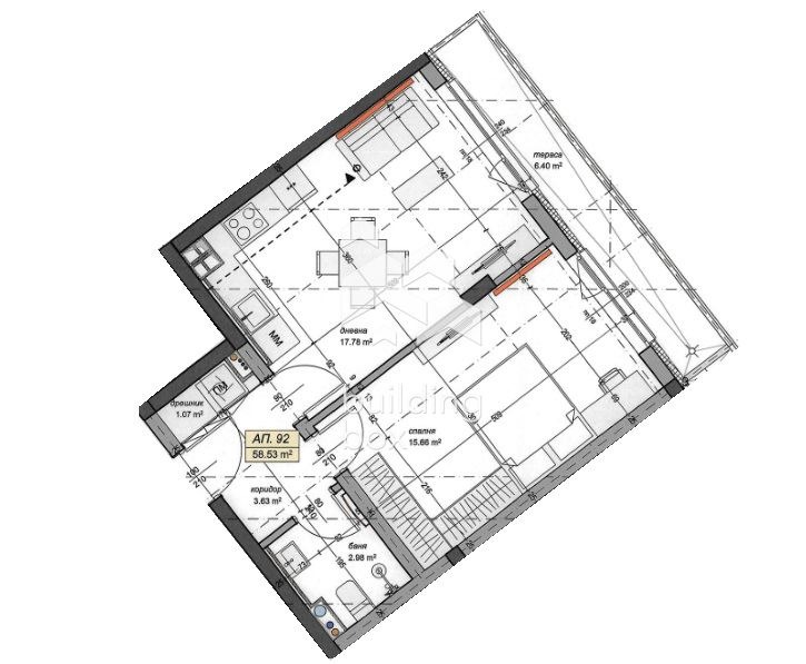 À venda  1 quarto Sofia , Mladost 4 , 69 m² | 33563384