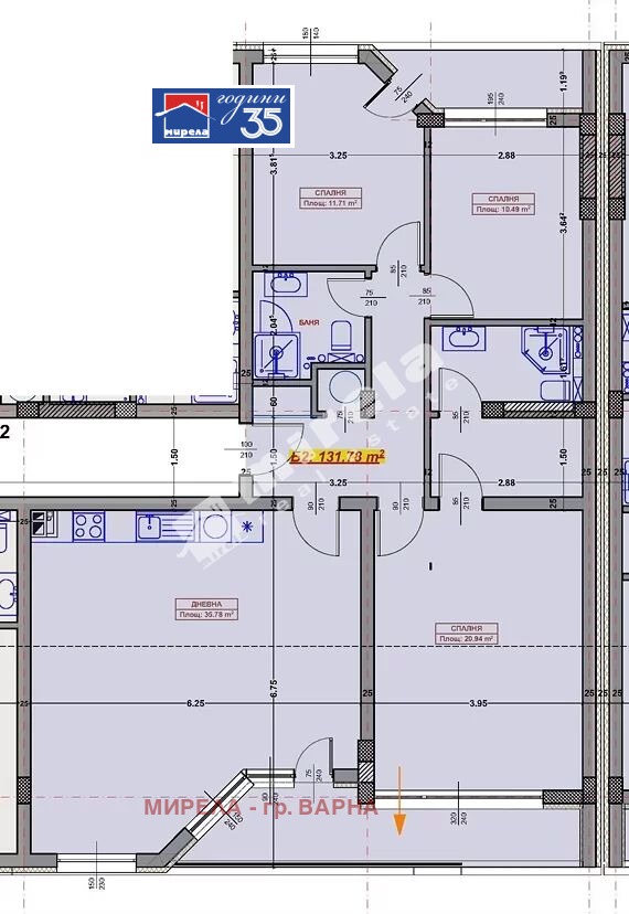 Продава 4-СТАЕН, гр. Варна, Възраждане 1, снимка 2 - Апартаменти - 53763285