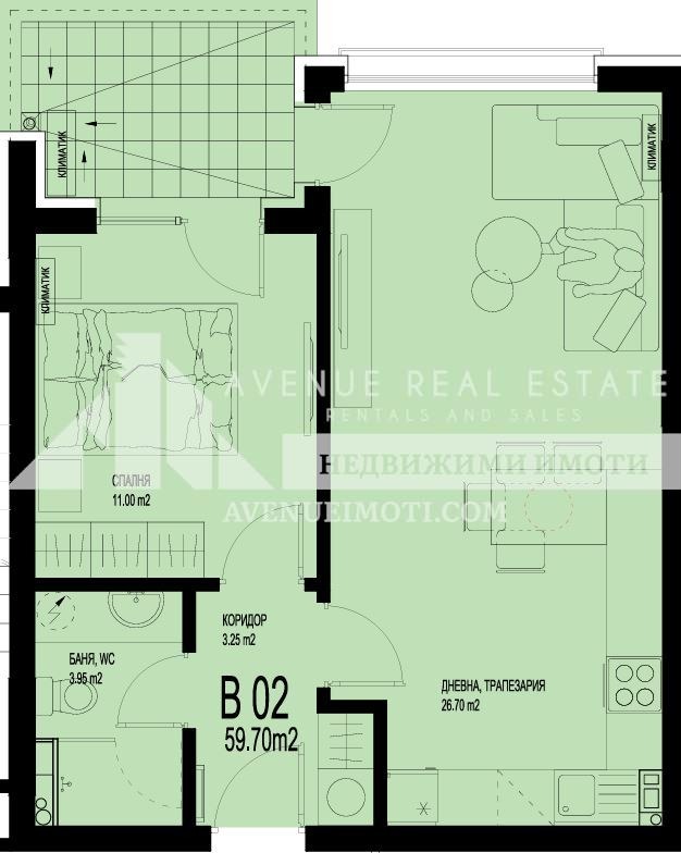 Продава  2-стаен град Пловдив , Христо Смирненски , 77 кв.м | 81740641 - изображение [2]