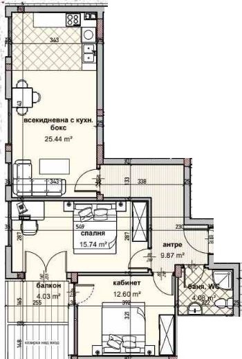 Na prodej  2 ložnice Varna , Vladislav Varnenčik 1 , 101 m2 | 45968627 - obraz [2]