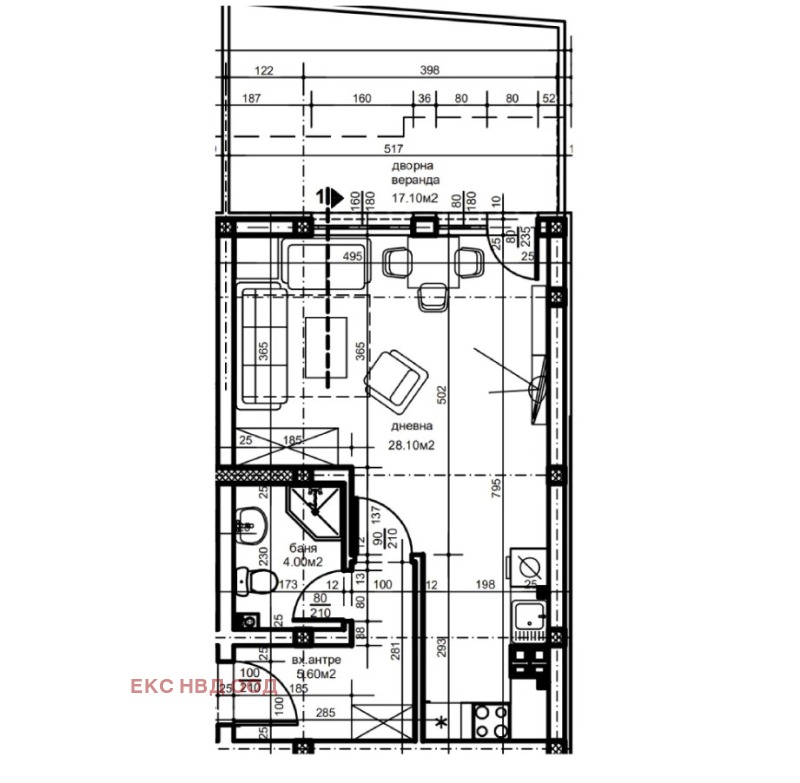 Продава  1-стаен, град Пловдив, Остромила • 79 000 EUR • ID 97118481 — holmes.bg - [1] 