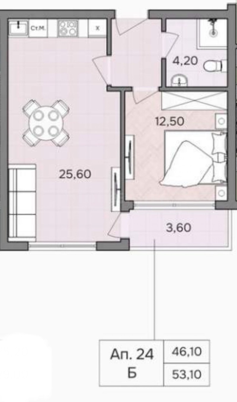 Продава 2-СТАЕН, гр. Варна, м-т Ален мак, снимка 3 - Апартаменти - 53130129