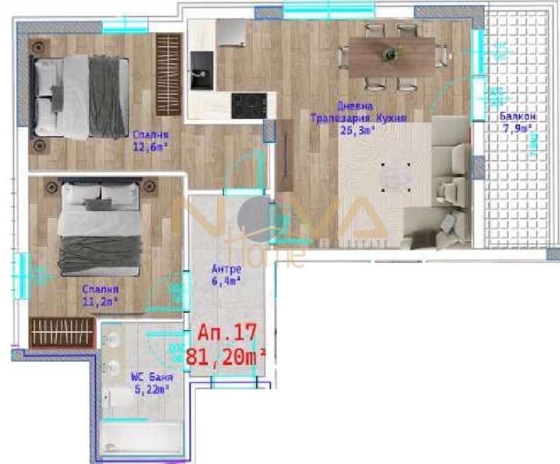 Zu verkaufen  2 Schlafzimmer Warna , Winiza , 81 qm | 67222674 - Bild [2]