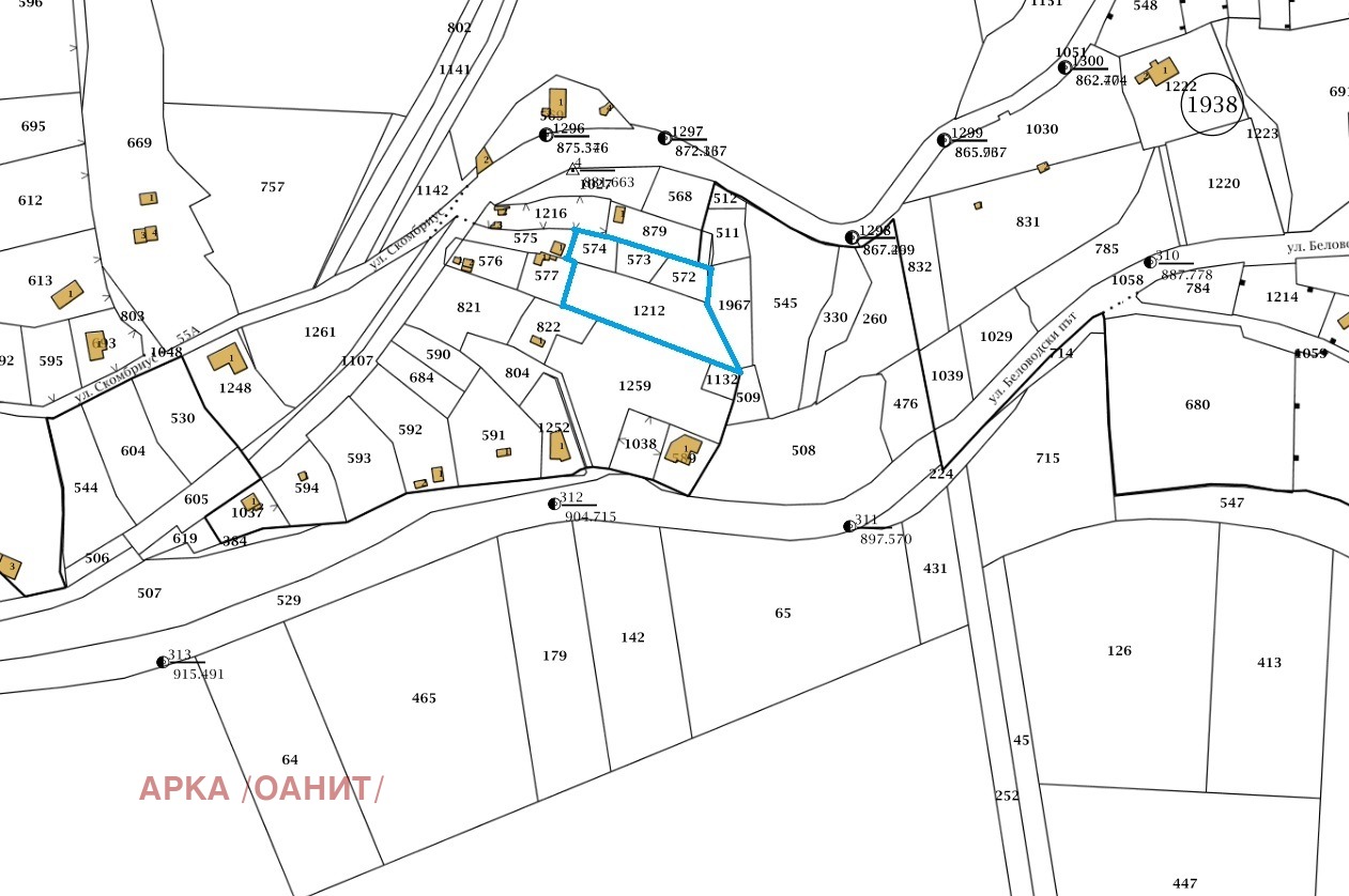 Продава ПАРЦЕЛ, гр. София, в.з.Беловодски път, снимка 2 - Парцели - 55401495