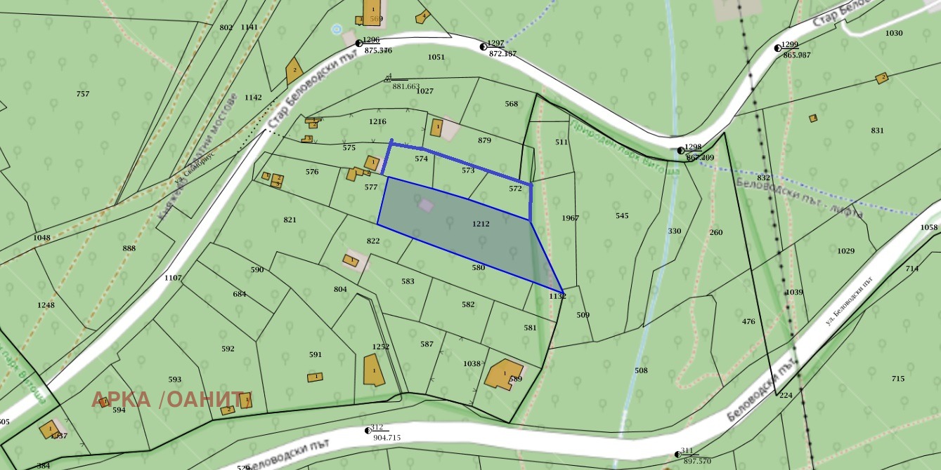 Продава ПАРЦЕЛ, гр. София, в.з.Беловодски път