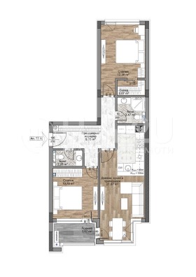 2 camere da letto Mladost 4, Sofia