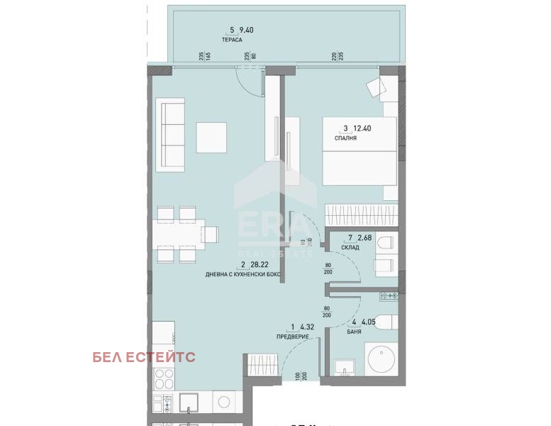 Na sprzedaż  1 sypialnia Sofia , Malinowa dolina , 82 mkw | 85293303 - obraz [7]
