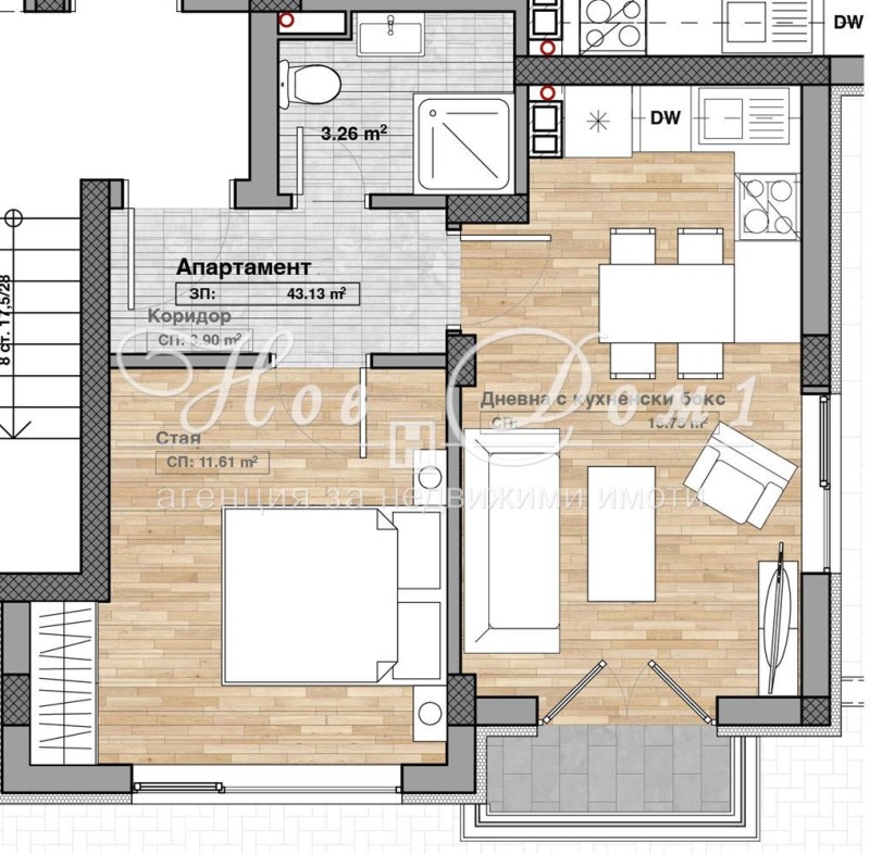 Продается  1 спальня София , Гоце Делчев , 54 кв.м | 81438231