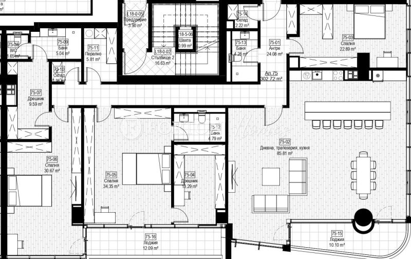 En venta  3+ dormitorios Sofia , Mladost 3 , 358 metros cuadrados | 52713759 - imagen [14]