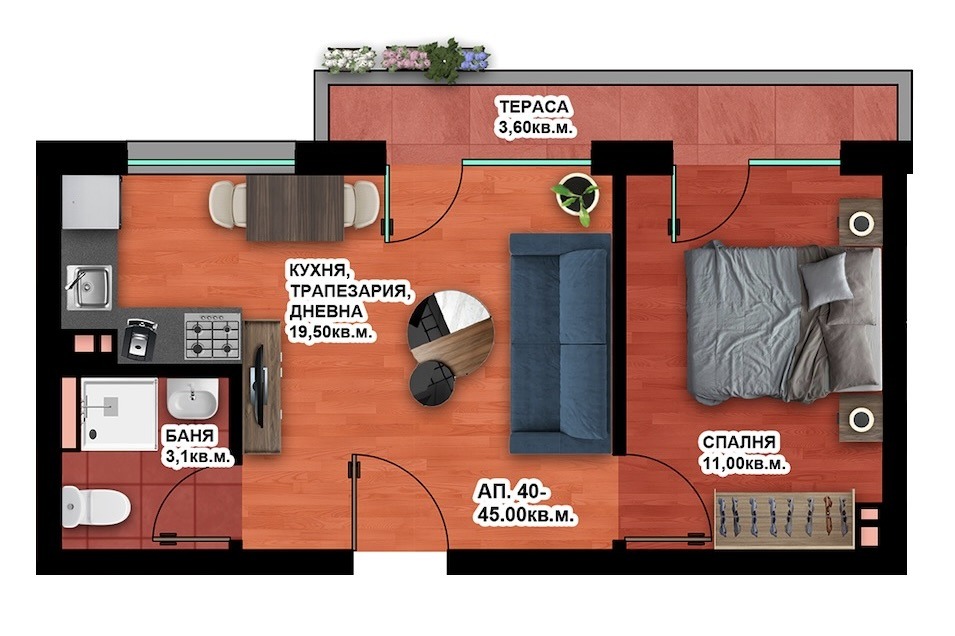 Продава 2-СТАЕН, гр. Пловдив, Христо Смирненски, снимка 2 - Апартаменти - 53968105