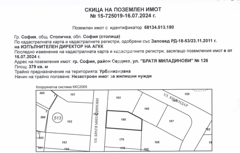 À vendre  Parcelle Sofia , Serdika , 379 m² | 74501800 - image [3]