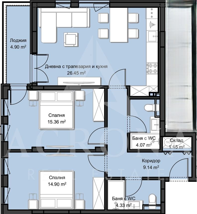Продава 3-СТАЕН, гр. Пловдив, Христо Смирненски, снимка 2 - Апартаменти - 53348467