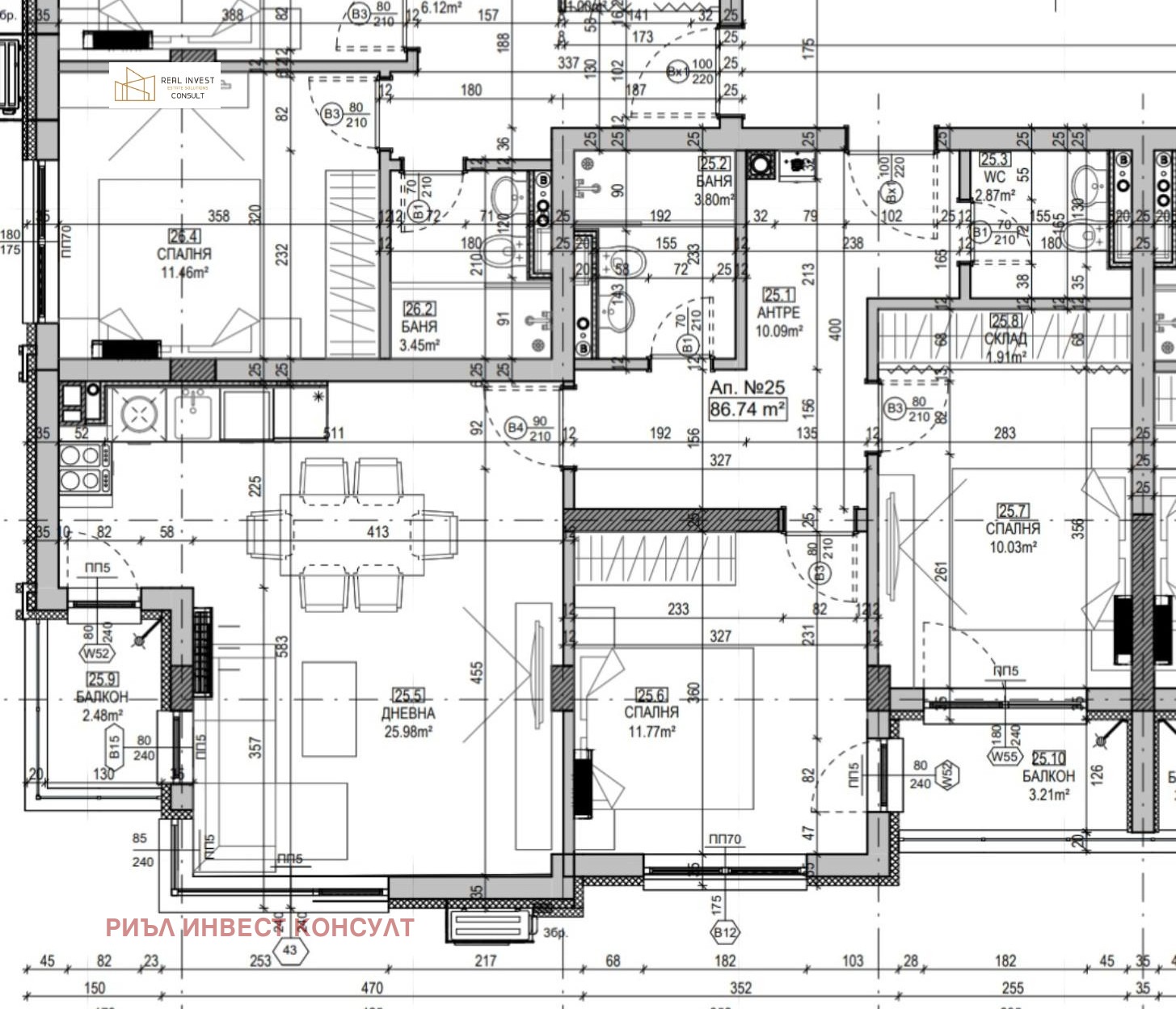 Продава 3-СТАЕН, гр. София, Манастирски ливади