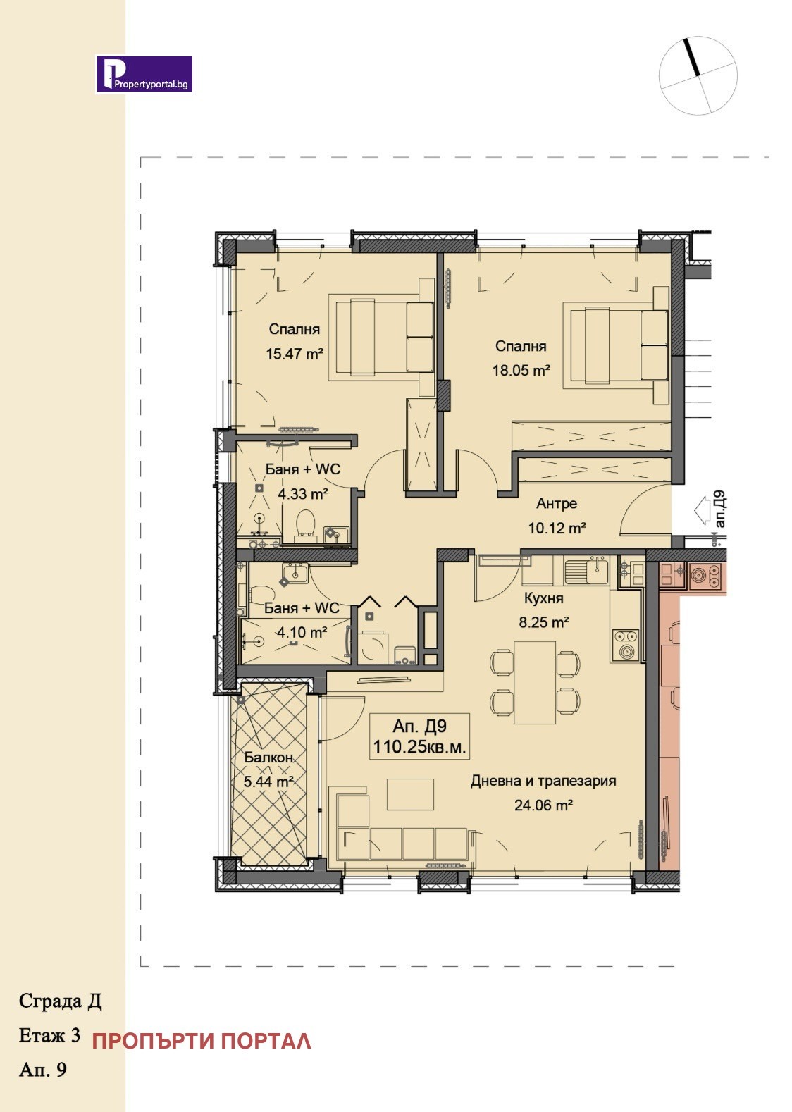 Продава 3-СТАЕН, гр. София, Симеоново