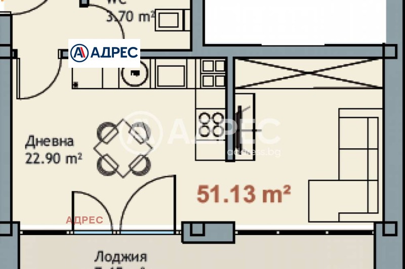 De vânzare  Studio Varna , c.c. Ciaica , 51 mp | 15165073 - imagine [4]