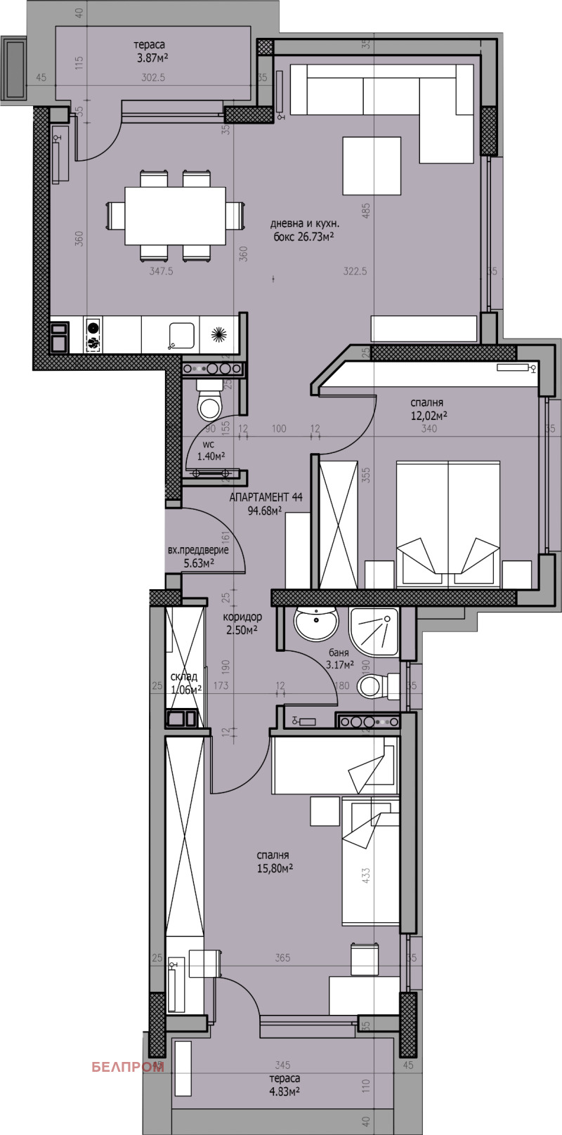 Продава 3-СТАЕН, гр. София, Студентски град, снимка 3 - Апартаменти - 52848161