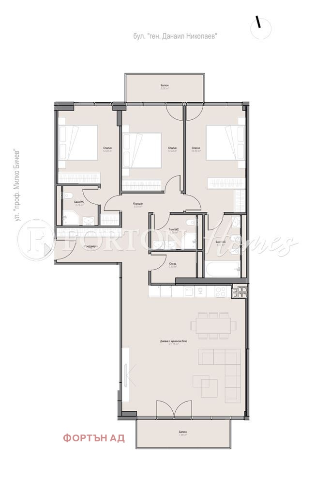 Продава 4-СТАЕН, гр. София, Оборище, снимка 2 - Апартаменти - 55725699