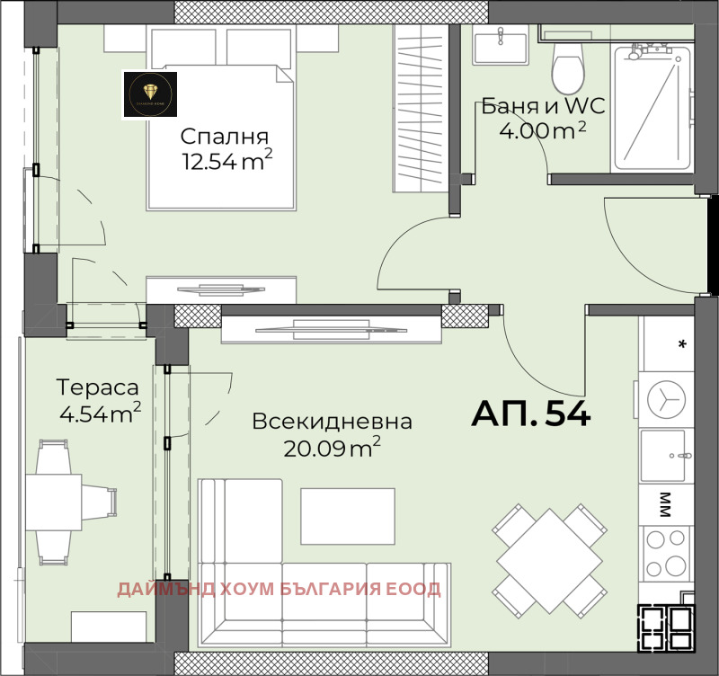 Продава 2-СТАЕН, гр. Пловдив, Христо Смирненски, снимка 2 - Aпартаменти - 48661965