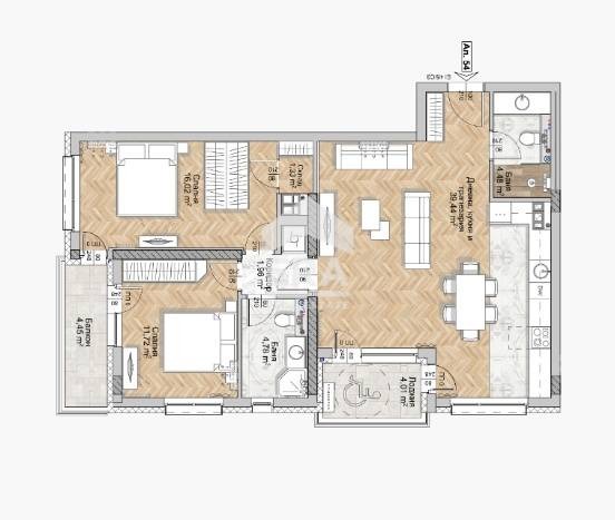 Продава 3-СТАЕН, гр. София, Люлин 8, снимка 3 - Апартаменти - 53705617