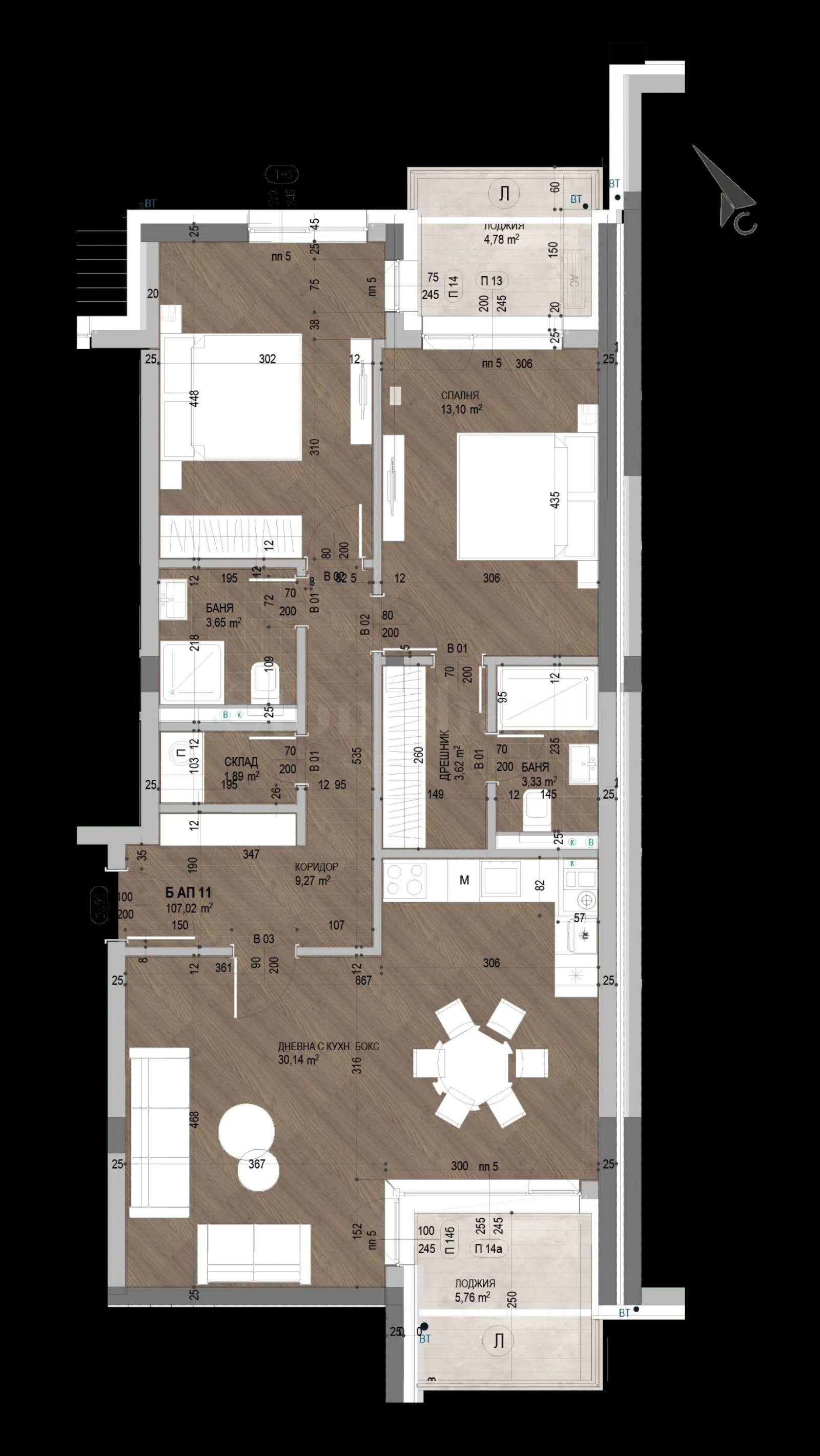 Продава 3-СТАЕН, гр. София, Витоша, снимка 6 - Апартаменти - 54687270