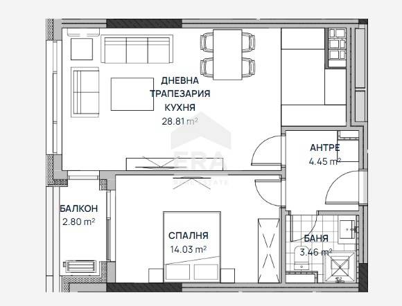 Продается  1 спальня София , Люлин 2 , 79 кв.м | 40283273 - изображение [4]