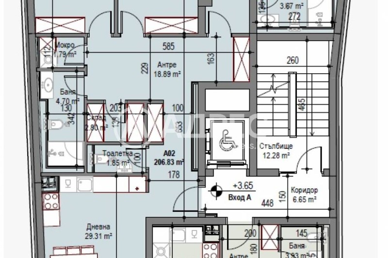 Продава МНОГОСТАЕН, гр. София, Сухата река, снимка 2 - Aпартаменти - 47580023