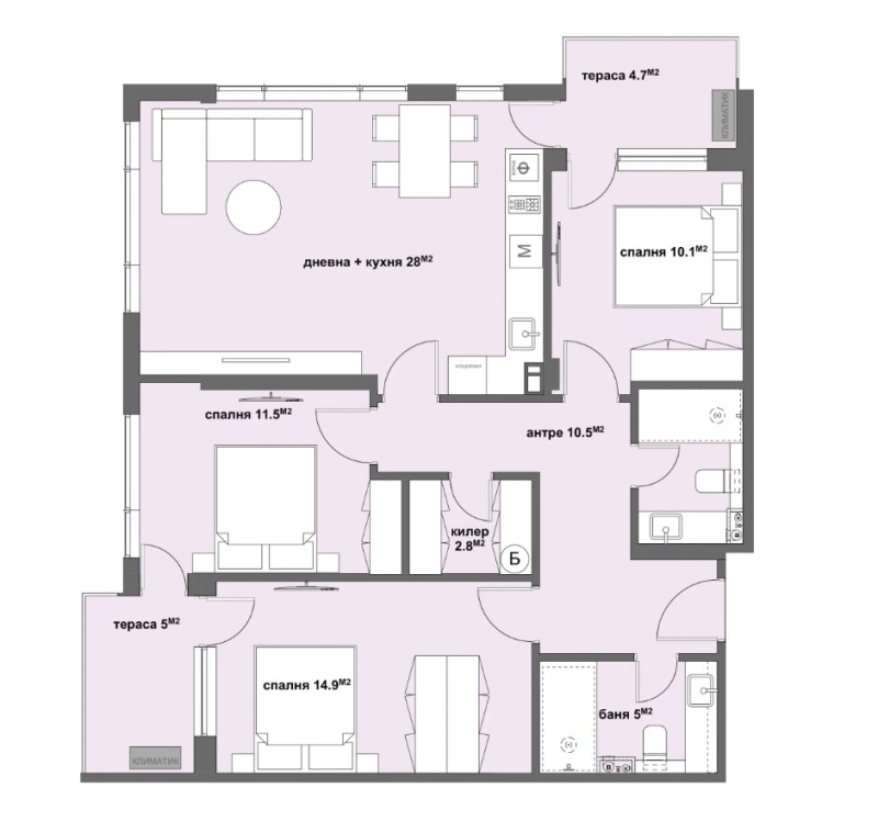 Продава МНОГОСТАЕН в град Стара Загора, Център - 132 кв.м / 263 900 € » 516 143.54 лв., АРАДИС ИМОТИ
