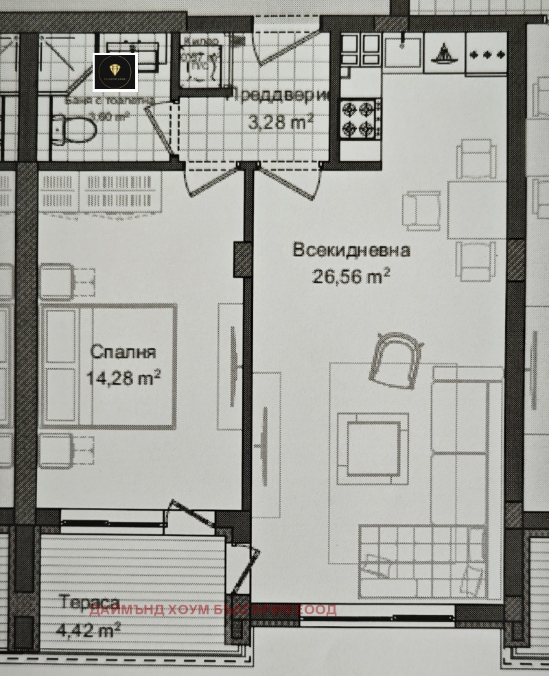 Продава 2-СТАЕН, гр. Пловдив, Гагарин, снимка 5 - Апартаменти - 53007390