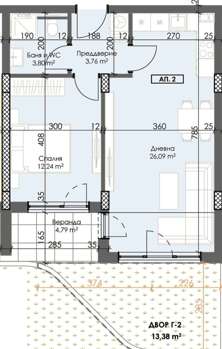 Продава 2-СТАЕН, гр. Пловдив, Тракия