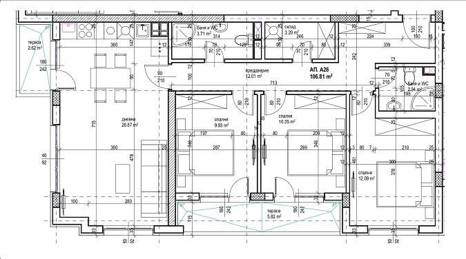 Satılık  3 yatak odası Sofia , Krasna polyana 2 , 123 metrekare | 12133122 - görüntü [3]