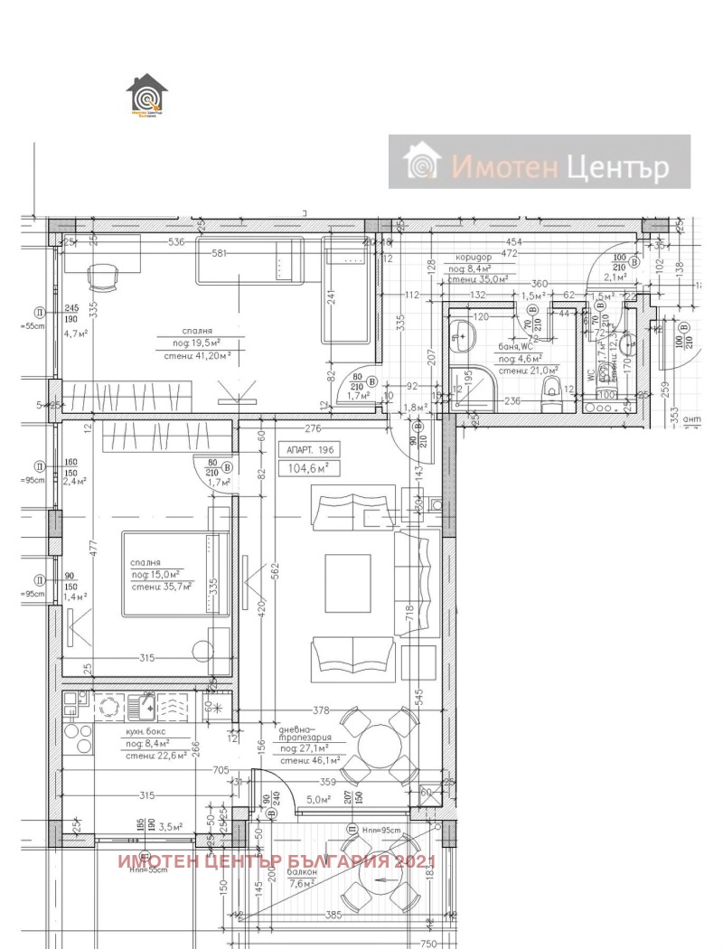 Eladó  2 hálószobás Sofia , Krastova vada , 117 négyzetméter | 57633952 - kép [14]