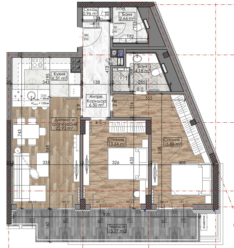 Продава  3-стаен град София , Манастирски ливади , 109 кв.м | 44543798