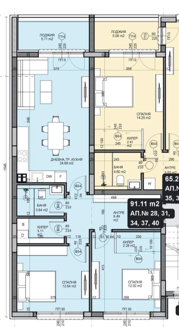 Satılık  2 yatak odası Varna , Galata , 103 metrekare | 15358612 - görüntü [3]