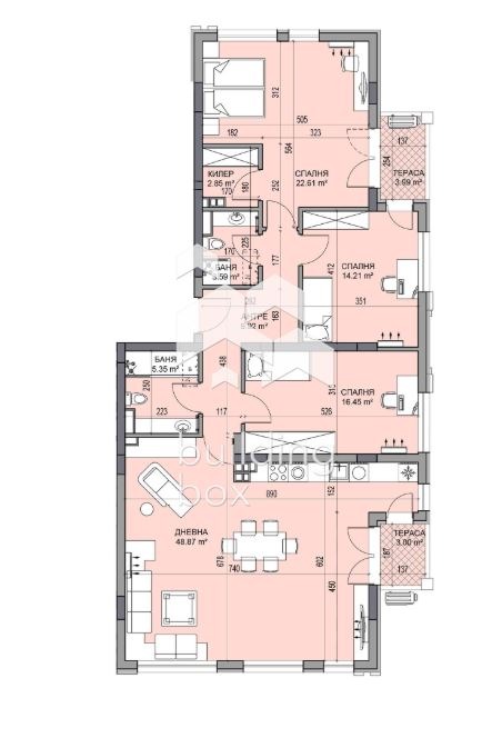 Zu verkaufen  3 Schlafzimmer Plowdiw , Gagarin , 183 qm | 77855932 - Bild [2]