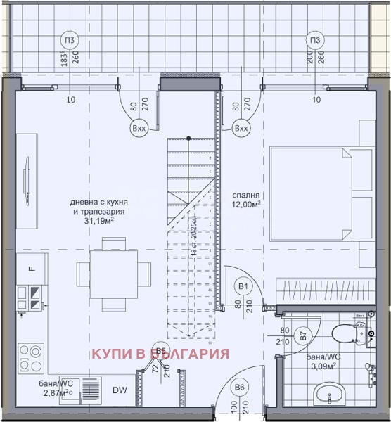 Til salg  Maisonette Varna , Mladost 2 , 122 kvm | 17604771 - billede [6]