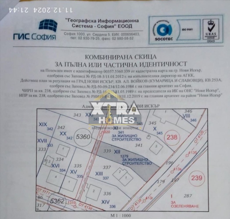 Продава ПАРЦЕЛ, гр. Нови Искър, област София-град, снимка 1 - Парцели - 48751546