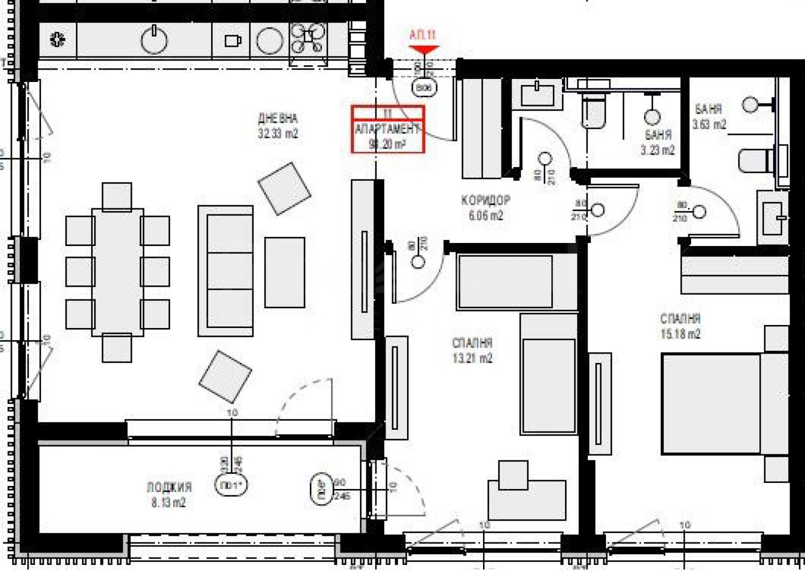 Продава 3-СТАЕН, гр. София, с. Панчарево, снимка 2 - Апартаменти - 56720936