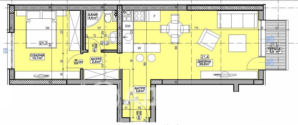 Продава 2-СТАЕН, гр. София, Малинова долина, снимка 3 - Апартаменти - 54734598
