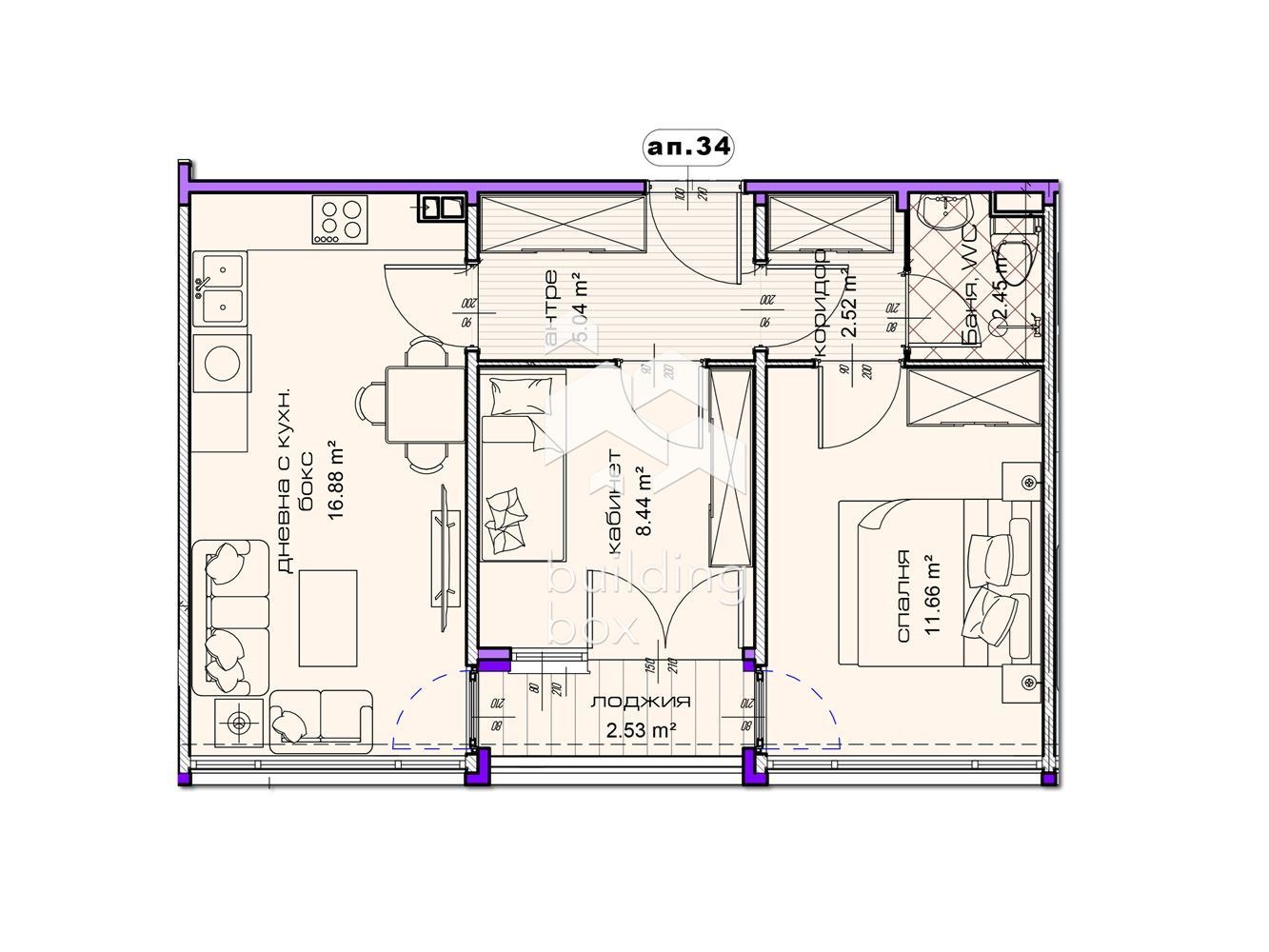 Продава 3-СТАЕН, гр. Шумен, Добруджански, снимка 2 - Апартаменти - 54028012