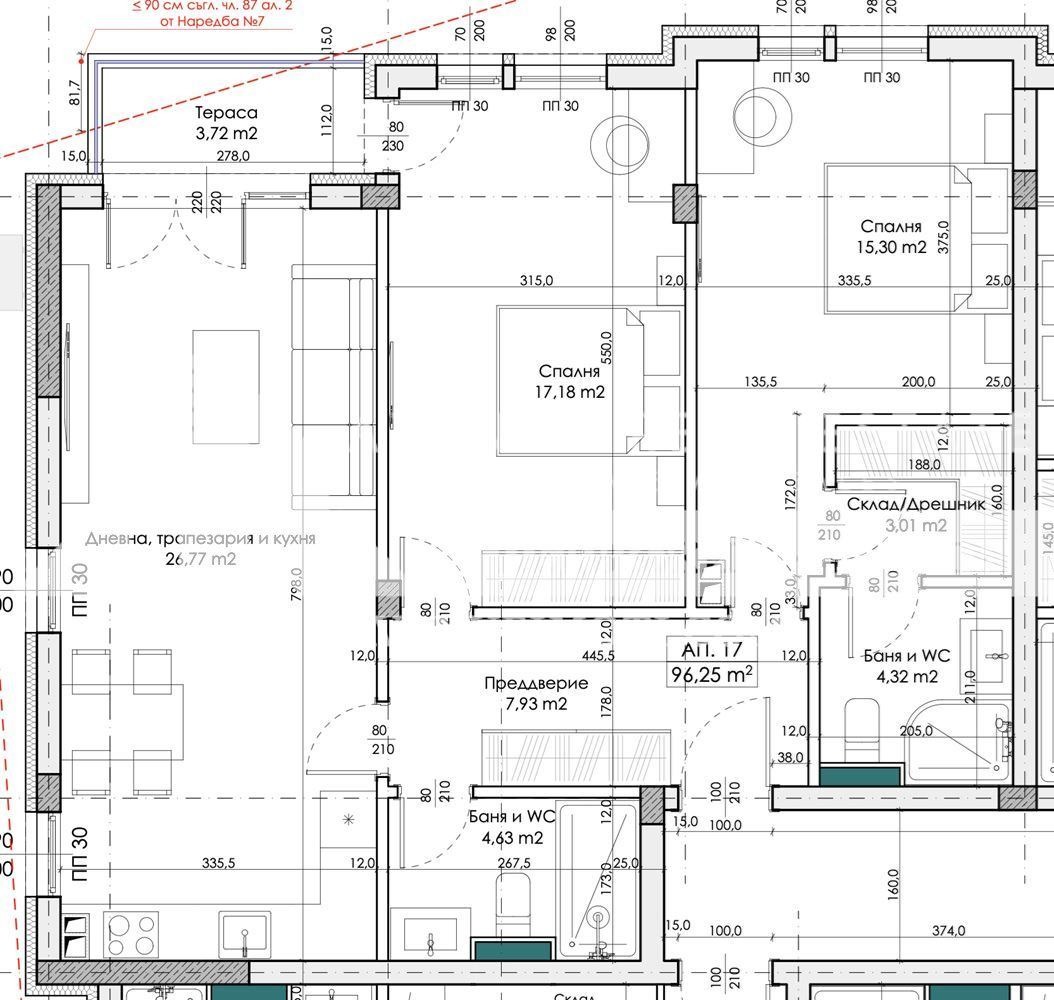 Продава 3-СТАЕН, гр. Пловдив, Беломорски, снимка 2 - Апартаменти - 55429646