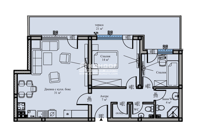 À venda  2 quartos Plovdiv , Vastanitcheski , 110 m² | 64552918 - imagem [2]
