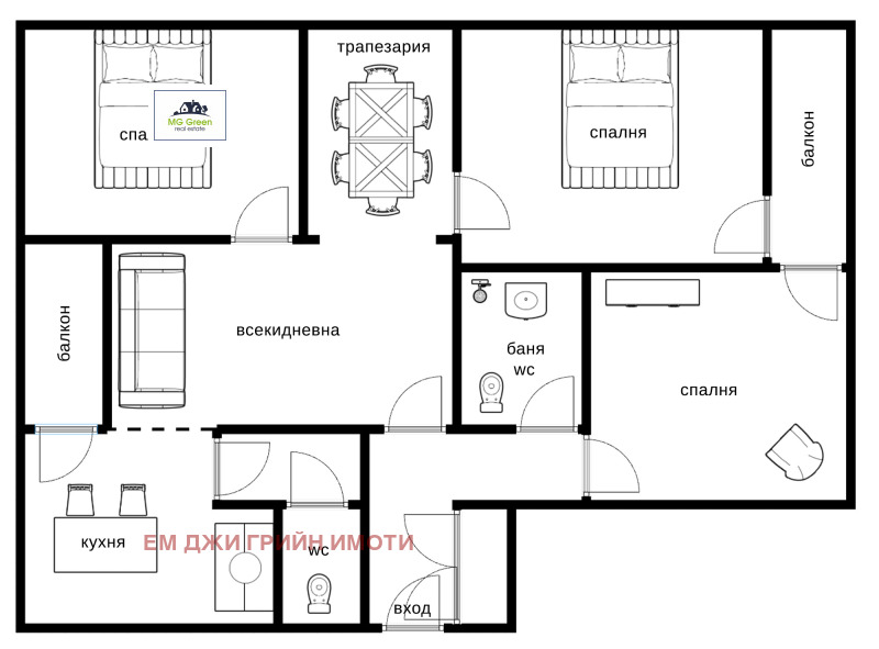 Продава МНОГОСТАЕН, гр. София, Център, снимка 7 - Апартаменти - 53349937