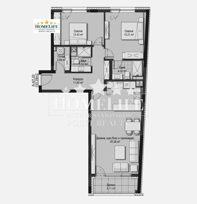 In vendita  2 camere da letto Sofia , Krastova vada , 130 mq | 97756373 - Immagine [10]