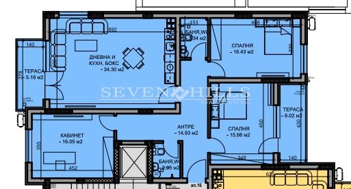 Na sprzedaż  3 sypialnie Plowdiw , Mladeżki Chalm , 150 mkw | 39459555 - obraz [3]