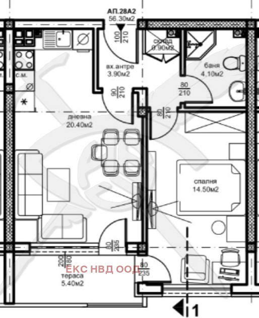 Продава 2-СТАЕН, гр. Пловдив, Южен, снимка 3 - Апартаменти - 52640092