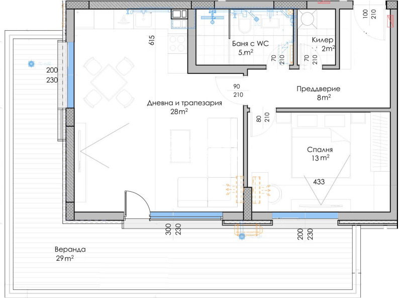 In vendita  1 camera da letto Plovdiv , Zapaden , 111 mq | 56695261 - Immagine [2]