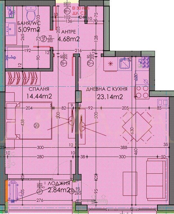 Продаја  1 спаваћа соба Пловдив , Тракија , 71 м2 | 79436227 - слика [2]