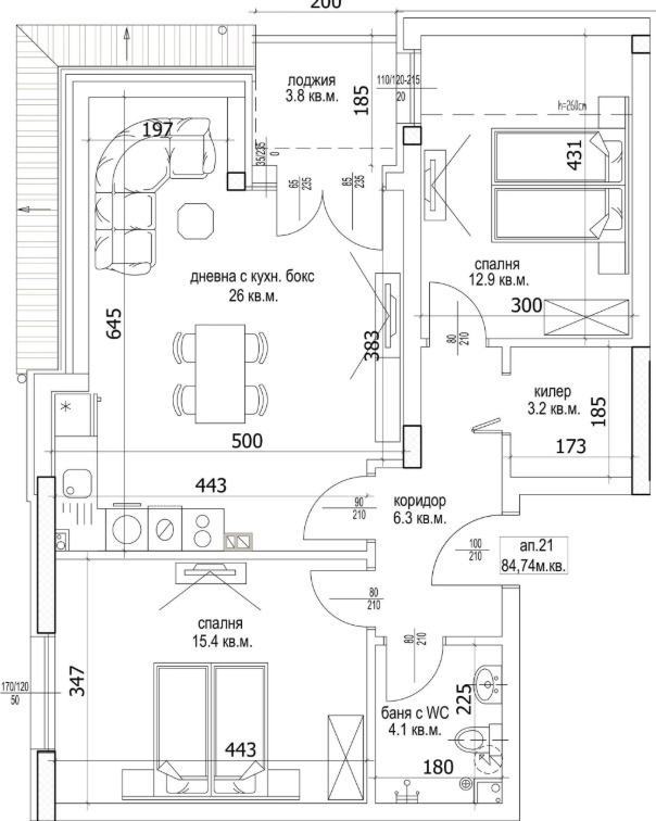 Te koop  2 slaapkamers Varna , Tsveten kvartal , 97 m² | 70333634 - afbeelding [3]
