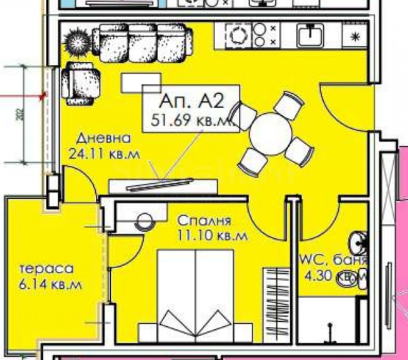 Продава 2-СТАЕН, гр. Созопол, област Бургас, снимка 2 - Апартаменти - 53112950