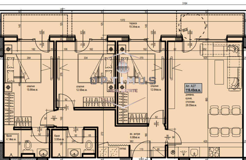 Te koop  3+ slaapkamer Plovdiv , Otdich i kultura , 134 m² | 17552176 - afbeelding [5]